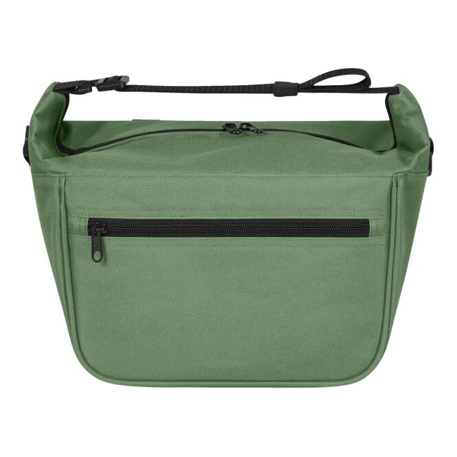 Werbeartikel Lunchbag Softbasket mit Logodruck – Grün – moderne Kühltasche aus recyceltem rPET für den Büroalltag