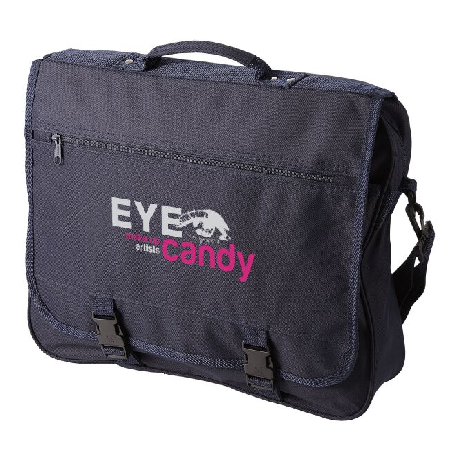 Firmengeschenk Businesstasche Anchorage – navy – mit 48h Express-Druck 11L mit Laptopfach als funktionales elegantes Briefcase für das Onboarding