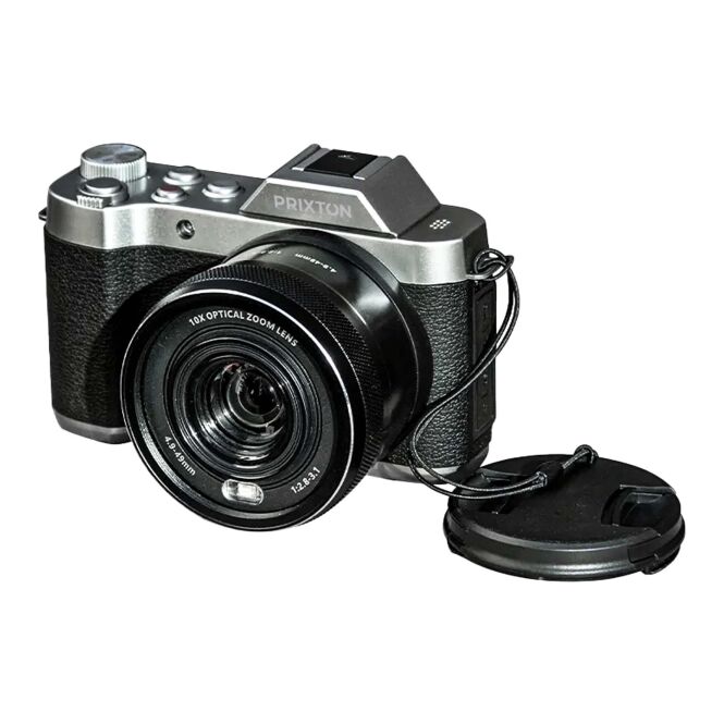 Premium-Werbegeschenk Prixton Nomad DC950 Digitalkamera 64 MP – Schwarz – 4K-Kamera für Events und professionelle Firmenanwendungen