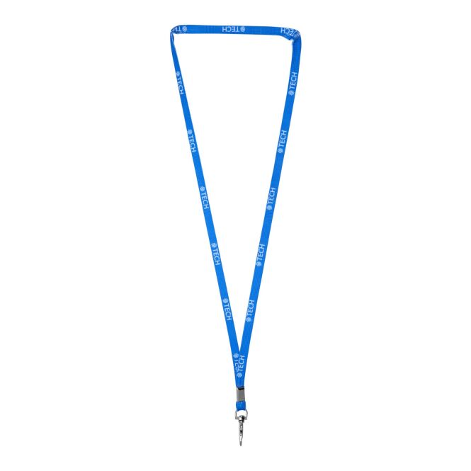 Messe-Giveaway Ava Schlauch-Lanyard mit Express-Sublimationsdruck – Weiß – praktisches Schlüsselband für Firmen und Events