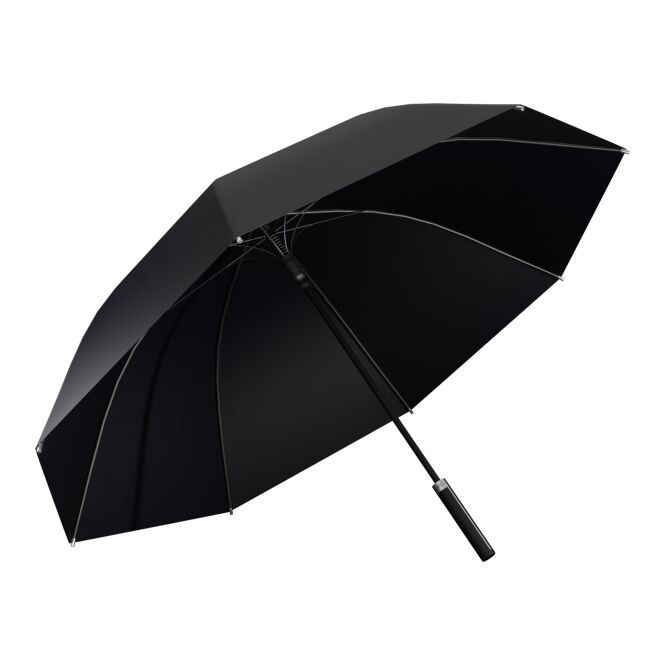 Kundengeschenk SCX.design R02 Golfschirm mit Express-Gravur – Schwarz – winddichter Regenschirm für Firmen