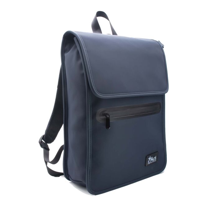 Mitarbeitergeschenk SCX.design L16 MagPack mit Express-Gravur – Blau – nachhaltiger Laptop-Rucksack als Business-Ladestation
