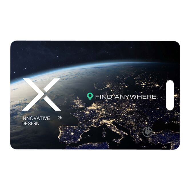 Firmengeschenk SCX.design A11 Smart Tag mit Express-Logodruck – schwarz – Bluetooth-Tracker für mobiles Assetmanagement und Firmen-Equipment