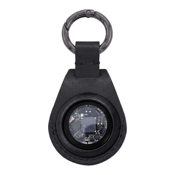 Firmengeschenk Smart Tag SCX.design A12 – schwarz – mit Logo bedruckt 48h Express-Druck Bluetooth Tracker für den Büroalltag