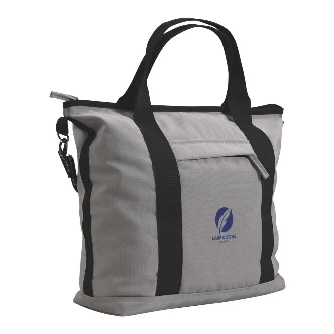 Mitarbeitergeschenk Reisetasche Citizen Green Reway – grau – mit 48h Express-Logodruck 55x40x15cm aus recyceltem Material