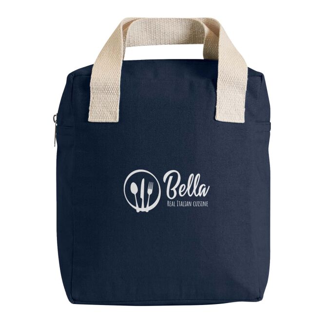 Mitarbeitergeschenk Kühltasche Citizen Green Lunchy – navy – mit 48h Express-Logodruck 21,5x25x12cm isolierte Tasche