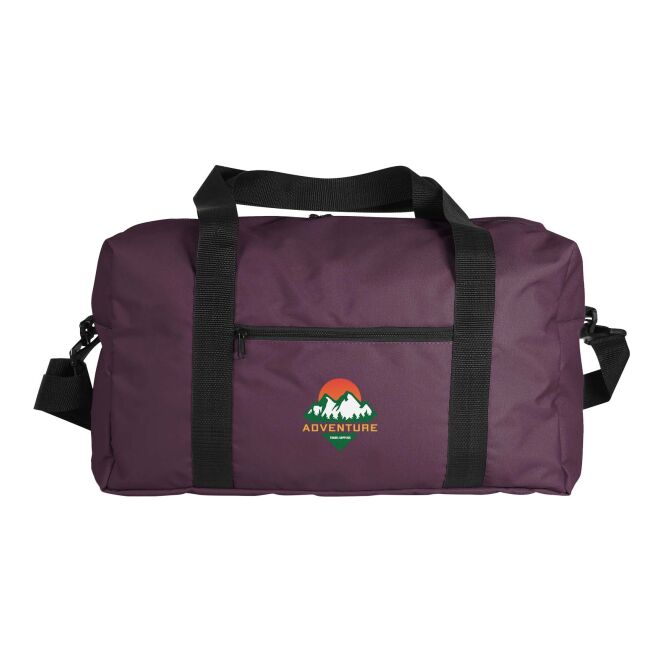 Mitarbeitergeschenk Reisetasche Citizen Green Escape – bordeaux – mit 48h Express-Logodruck 47x28x20cm RPET Sporttasche