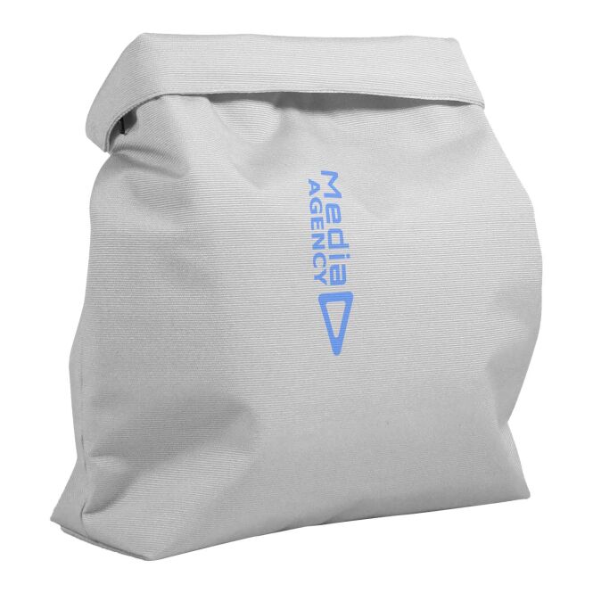 Firmengeschenk Kühltasche Citizen Green Savor – grau – mit 48h Express-Logodruck 28x25x12cm aus RPET isolierte Lunchtasche