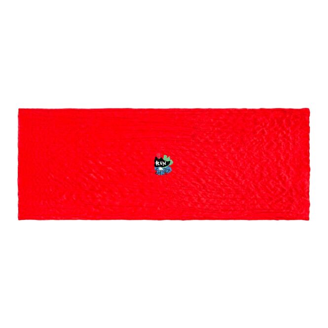 Werbeartikel Lawrence Schal – rot – mit Logo bedruckt 110 x 200 cm aus Baumwolle für Messen & Promotion