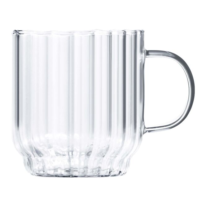 Firmengeschenk Glasbecher Citizen Green Purdrink – weiss – mit 48h Express-Druck 330ml Borosilikatglas für den Firmenauftritt
