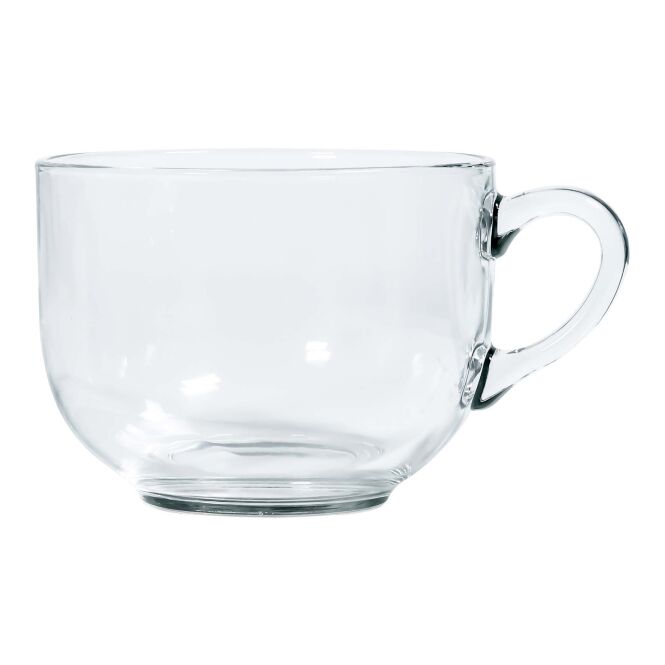 Firmengeschenk Tasse Citizen Green – weiss – mit 48h Express-Logodruck 700ml Glas-Becher für den einheitlichen Firmenauftritt