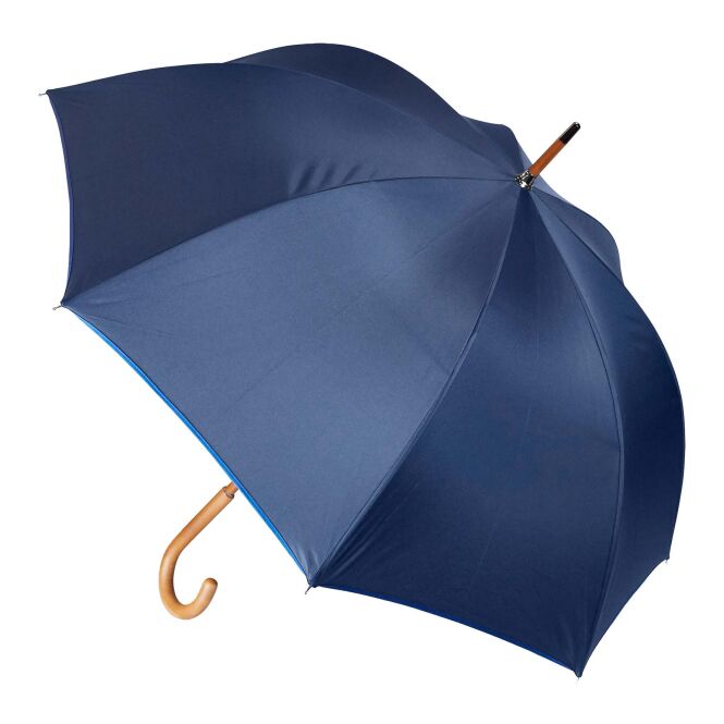 Mitarbeitergeschenk Taschenschirm Citizen Green Drache – tiefes blau – mit 48h Express-Druck aus recyceltem Material, 101cm kompakter Regenschirm für