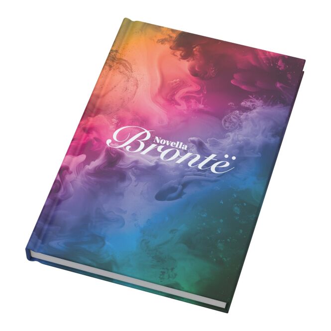 Firmengeschenk Keswick Set Novella Brontë Notizbuch DIN A5 & Americano Becher – weiss – mit Logo bedruckt für Meetings & Konferenzen