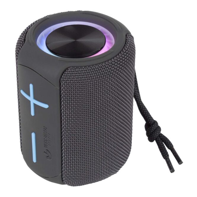 Kundengeschenk Bluetooth Lautsprecher Prixton Beat Box – grau – mit Logo bedruckt 48h Express-Druck 6W BT 5.3 für das Homeoffice