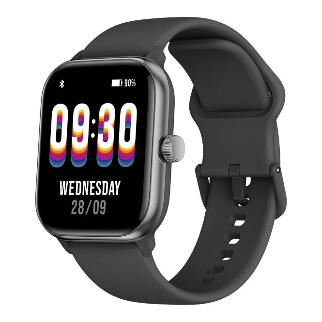 Premium-Werbegeschenk Prixton SWB32 Smartwatch mit Alexa-Sprachsteuerung – Schwarz – digitale Technik-Gadgets für Mitarbeiter und Kunden