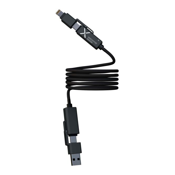 Werbeartikel SCX.design C59 100W Magnet-Ladekabel mit Express-Gravur – Schwarz – nützliches Ladezubehör für Büro und Business