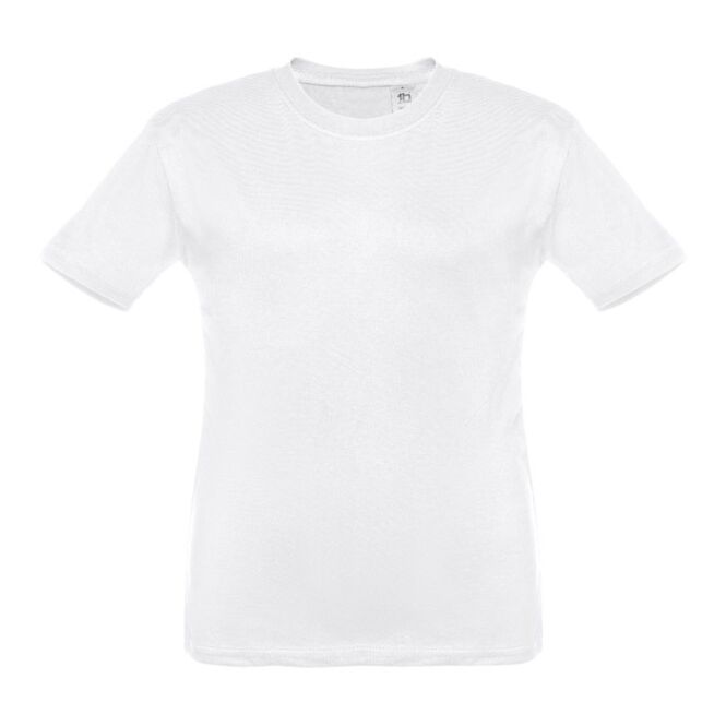 Werbeartikel T-Shirt THC QUITO – weiß – mit Logo bedruckt Gr. 2-12