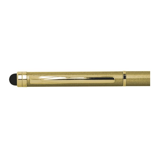 Firmengeschenk BIC Sleek Stylus Executive Kugelschreiber – gold – mit Logo bedruckt mit Touchpad-Spitze für Konferenzen