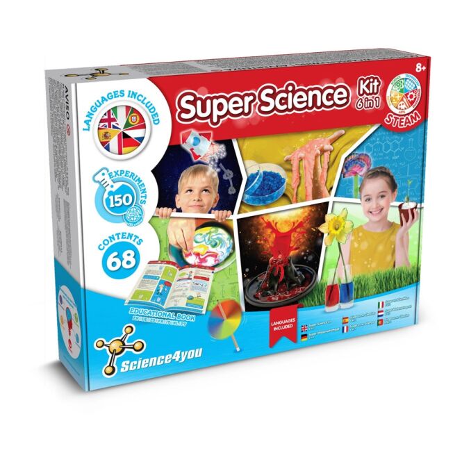 Werbeartikel 6 in 1 Super Science Kit mit Digitalaufkleber – Gemischt – Bildungsset für Mitarbeiterkinder und Firmen-Events