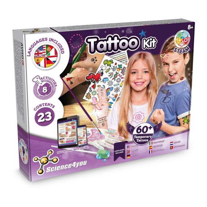 Firmengeschenk Tattoo Factory Kit I mit Logodruck – Gemischt – Kreativset für Firmenveranstaltungen