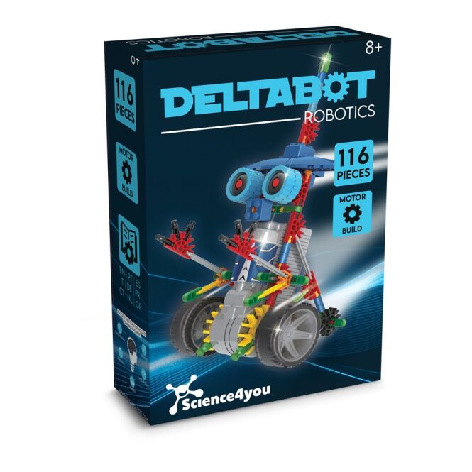 Werbeartikel Deltabot Roboter-Bausatz mit Digitalaufkleber – Gemischt – edukatives Technik-Spielzeug für Firmen-Events