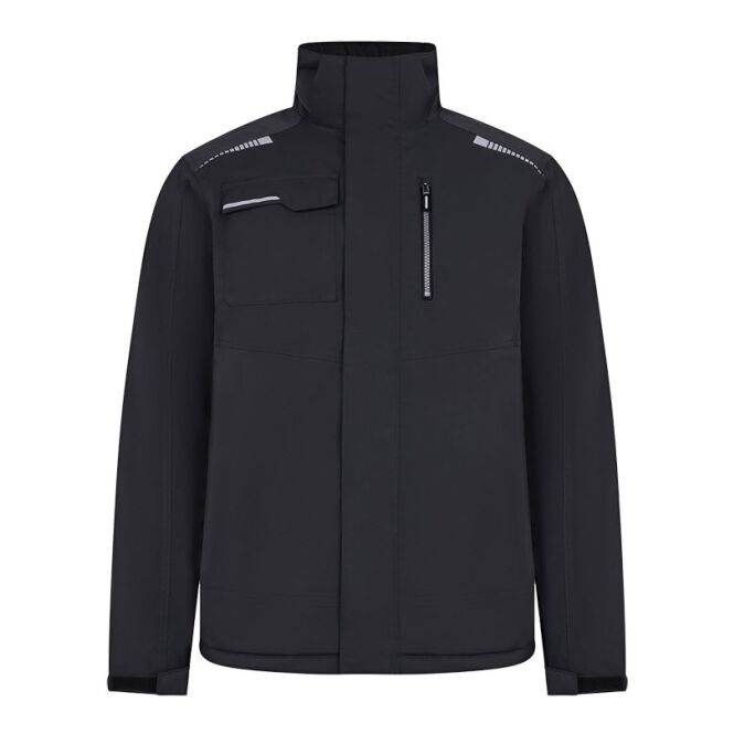 Corporate Fashion Gepolsterte Jacke VL NYX – grau – mit hochwertigem Stick nachhaltig Gr. L