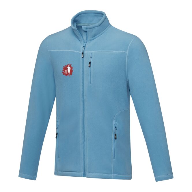 Arbeitskleidung Fleecejacke Amber NXT – blau – mit hochwertigem Stick 48h Express-Druck nachhaltig Gr. XL