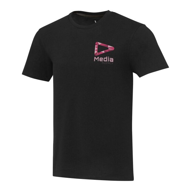 Werbeartikel T-Shirt Avalite – schwarz – mit Logo bedruckt 48h Express-Druck nachhaltig recycelt Gr. XXL