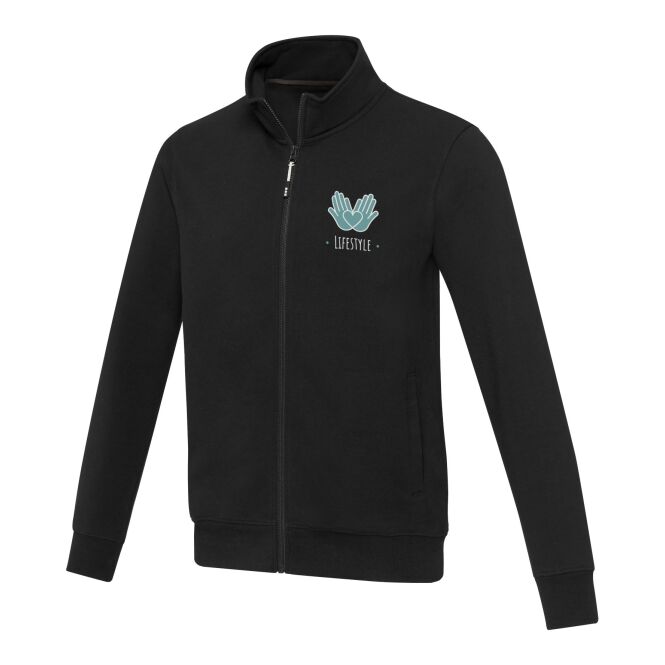 Corporate Fashion Sweatjacke Galena Unisex – schwarz – mit hochwertigem Stick 48h Express-Druck nachhaltig Gr. L