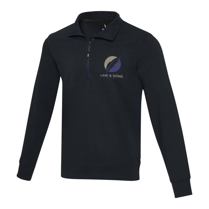 Corporate Fashion nachhaltiger Tin Aware™ Pullover – navy – mit hochwertigem Stick 48h Express-Druck Gr. L