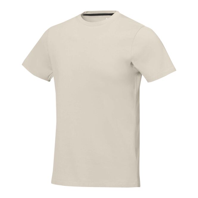 Werbeartikel T-Shirt Nanaimo – sandstone – mit Logo bedruckt 48h Express-Druck Gr. XS