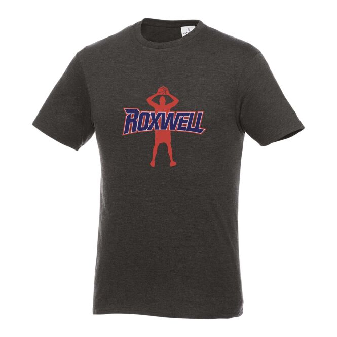Werbeartikel Heros T-Shirt Herren – kohle – mit Logo bedruckt 48h Express-Druck Gr. M