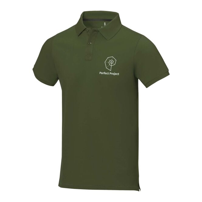 Teamkleidung Poloshirt Calgary – armeegrün – mit hochwertigem Stick 48h Express-Druck Gr. L