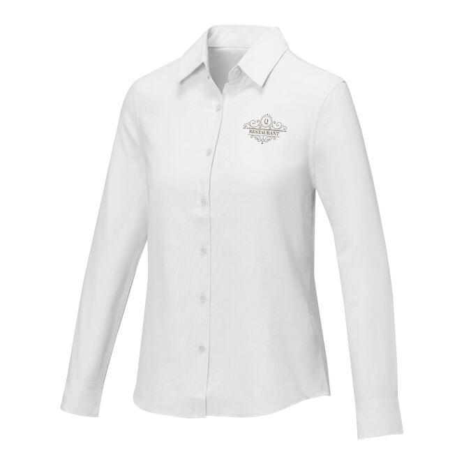 Corporate Fashion Damenbluse Pollux – weiss – mit hochwertigem Stick 48h Express-Druck Gr. 3XL