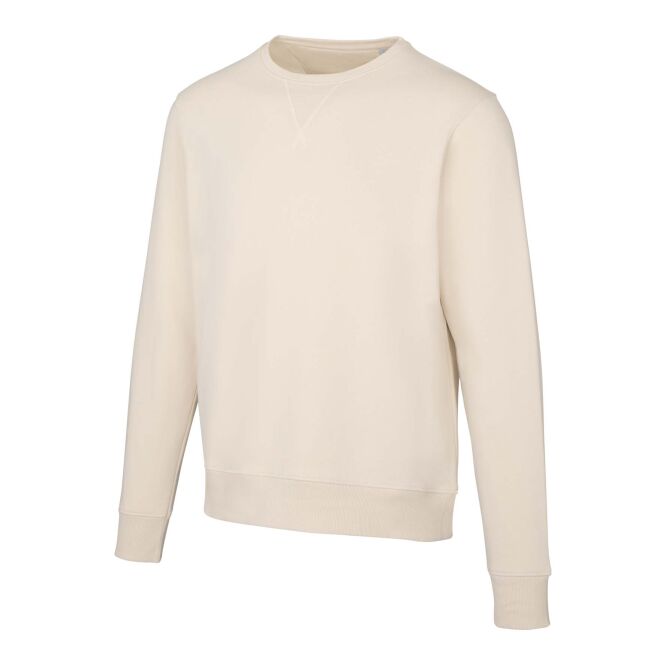 48h Express-Druck Werbeartikel Surrey Sweater mit Rundhalsausschnitt – Sandstone – 3XS – mit Logo bedruckt