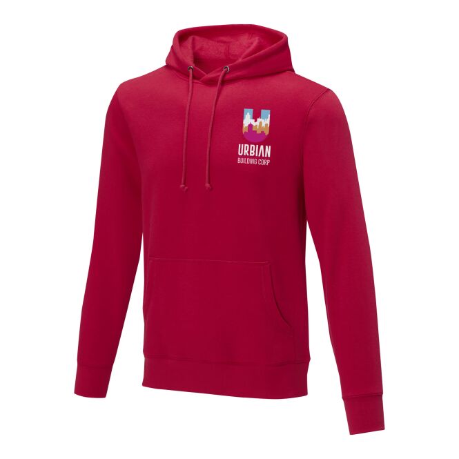 Teamkleidung Charon Herren Hoodie – rot – mit Logo bedruckt 48h Express-Druck Gr. XL