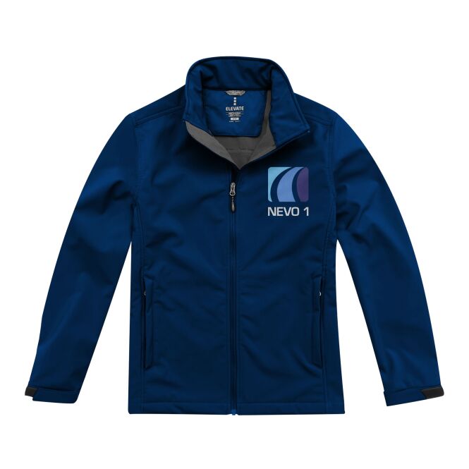Corporate Fashion Maxson Softshell Jacke – navy – mit hochwertigem Stick 48h Express-Druck Gr. XXL