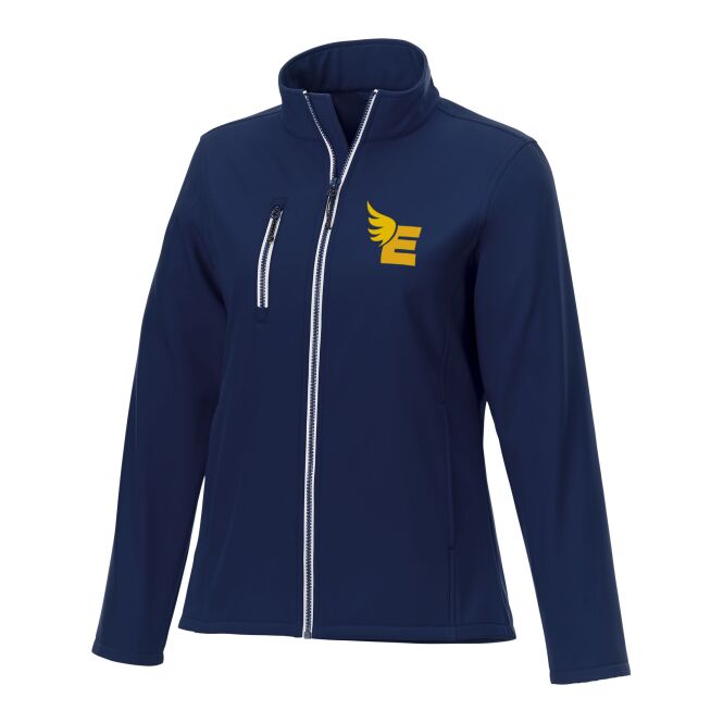 Corporate Fashion Orion Damen Softshelljacke – navy – mit hochwertigem Stick 48h Express-Druck tailliert Gr. XXL
