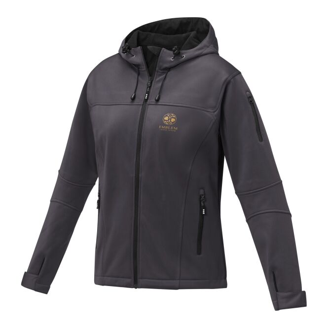 Corporate Fashion Softshelljacke Match – storm grey – bestickt 48h Express-Druck wasserdicht atmungsaktiv Gr. XS