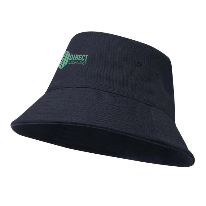 Mitarbeitergeschenk Sonnenhut Wicklow – navy – mit 48h Express-Druck aus Recyclingmaterial mit Aware Tracer 60 cm Kopfumfang nachhaltig