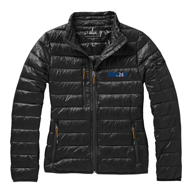 Corporate Fashion Scotia Damen Daunenjacke – schwarz – mit hochwertigem Stick 48h Express-Druck Gr. XS