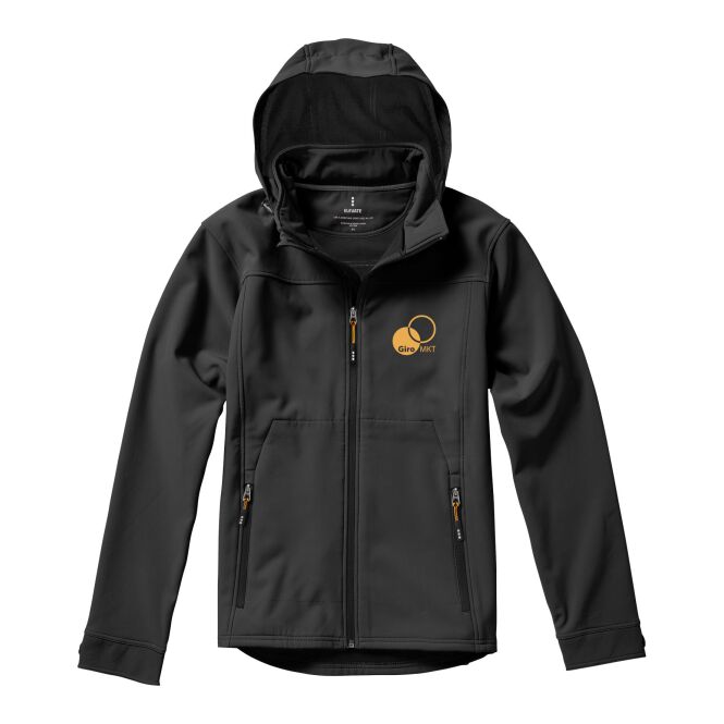 Corporate Fashion Langley Softshell Jacke – anthrazit – mit hochwertigem Stick 48h Express-Druck Gr. S