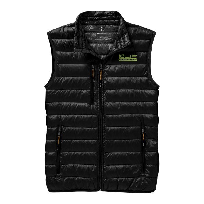 Corporate Fashion Fairview Daunen-Bodywarmer – schwarz – mit hochwertigem Stick 48h Express-Druck Gr. S