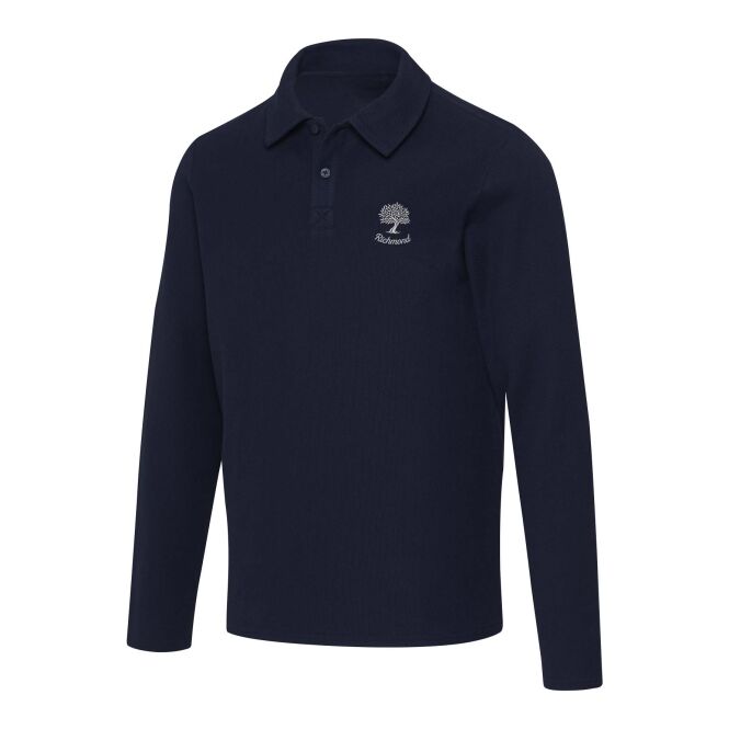 Corporate Fashion Apollo Langarm Poloshirt – navy – mit hochwertigem Stick nachhaltig Gr. XXL