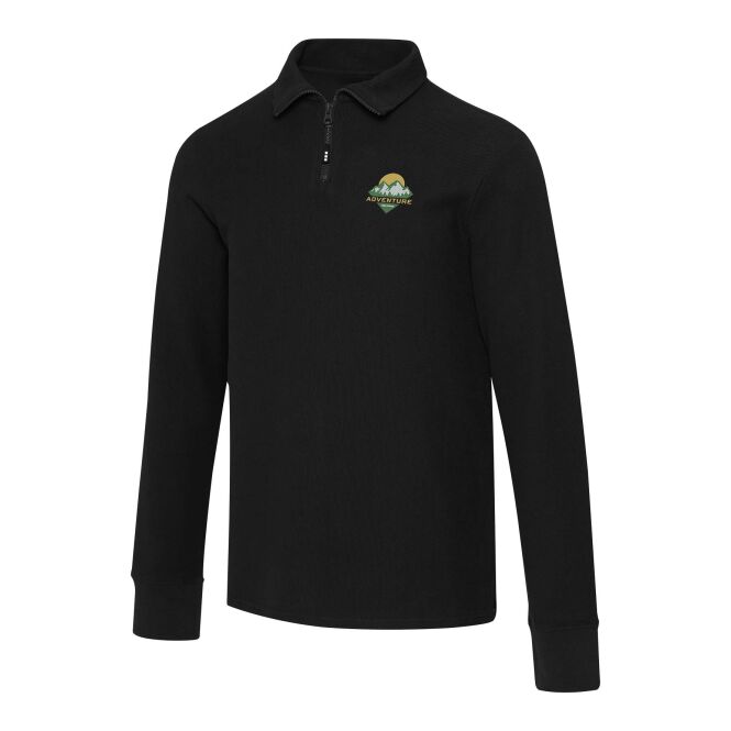 Corporate Fashion Zeus Langarm Poloshirt – schwarz – mit hochwertigem Stick nachhaltig Gr. XXS