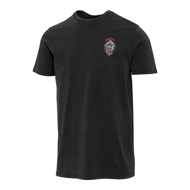 Werbeartikel T-Shirt Nanaimo – schwarz – mit Logo bedruckt 48h Express-Druck nachhaltig Gr. S