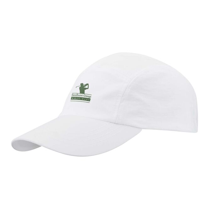 Corporate-Fashion Cap Solara – weiss – mit 48h Express-Logodruck UPF 50, atmungsaktives Nylon, klassisches Baseball Cap für Sommerfeste