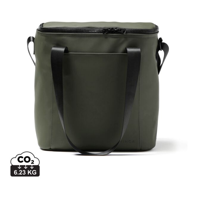 Firmengeschenk Kühltasche VINGA Baltimore – grün – mit Logodruck isolierte Cooler Bag für das Sommerfest & Firmen-Events
