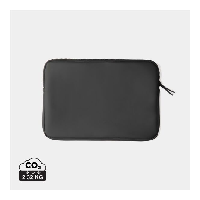 Mitarbeitergeschenk VINGA Baltimore Laptoptasche – schwarz – mit Logo bedruckt für 14 Zoll Notebooks für das Mitarbeiter-Onboarding