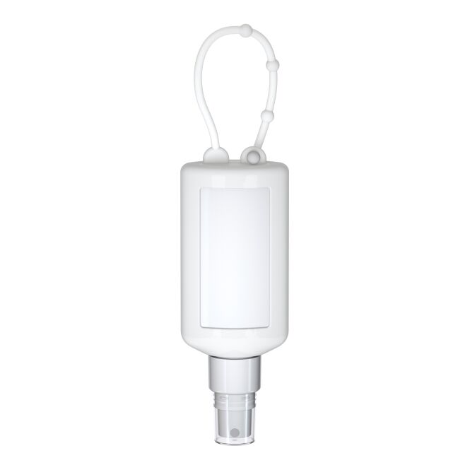 Firmengeschenk Duftspray 50ml – weiß – mit individuellem Werbedruck 100% rPET, veganes Lavendelöl, Made in Germany, nachhaltiges Raumspray